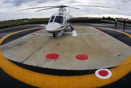 Устройство вертолетной площадки для МВД России
